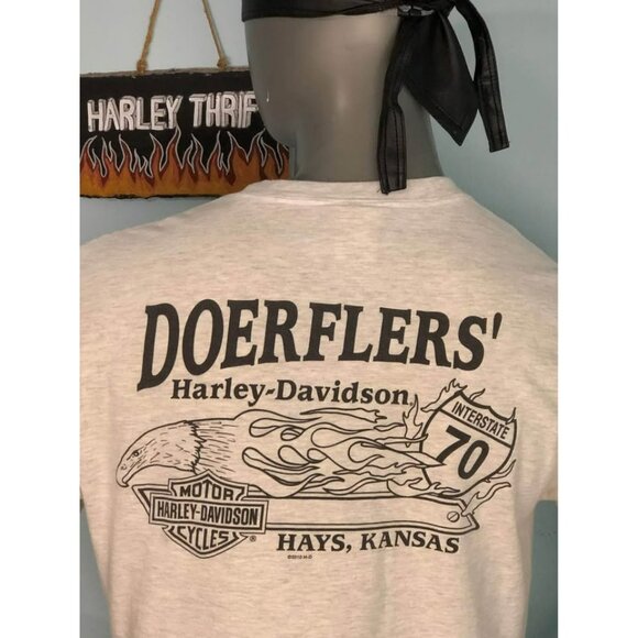 Harley-Davidson T-shirt Large Men, FUEL FOR LIFE Hays, Kansas - Picture 3 of 5